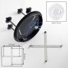 Moderne Cluster-plafondlamp Chehalis met 4 heldere glazen bollen, G9