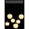 Globo Maxy organische 6-lichts hanglamp voor eettafel, modern, 80 cm lengte