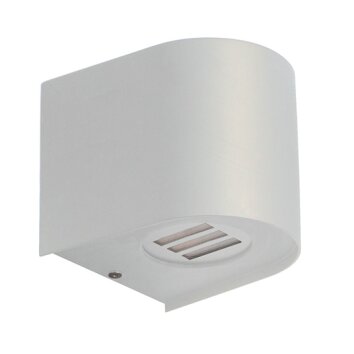 NOWA Belum LED buitenwandlamp, wandlamp voor buiten half rond modern voor terras