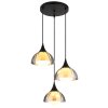 Nowa Eva 3-lichts hanglamp (pendellamp) met G9-fitting en afgeronde kappen, modern