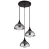 Nowa Eva 3-lichts hanglamp (pendellamp) met G9-fitting en afgeronde kappen, modern