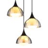 Nowa Eva 3-lichts hanglamp (pendellamp) met G9-fitting en afgeronde kappen, modern