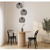 NOWA Selina 3-lichts ronde hanglamp, moderne pendellamp voor eetkamer, keuken