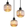 NOWA Tom 3-lichts ronde hanglamp voor eetkamer modern met 3 E14-fittingen, ø 41,8 cm