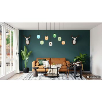 NOWA Minara LED langwerpige hanglamp voor eetkamer 3000K 4600 lm, hal en keuken