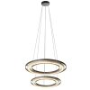 Rilas LED hanglamp pendellamp met dubbele ring, verstelbaar, modern, voor eetkamer