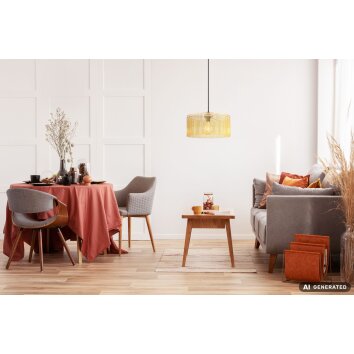 NOWA Leeds staande vloerlamp voor woonkamer en eetkamer, modern, E27, 135 cm, Ø 35 cm
