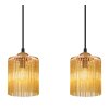 NOWA Leeds langwerpige 4-lichts pendellamp, moderne hanglamp E14 87 cm boven tafel