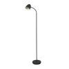 NOWA Jason gebogen vloerlamp met ronde kap ø 20 cm als leeslamp voor bank, E14, 25 W, 145 cm