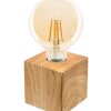 NOWA Leonie tafellamp, moderne sfeerlamp in kubusvorm, E27-fitting voor woonkamer