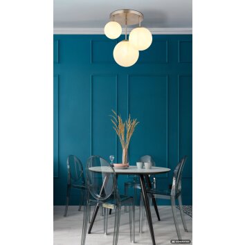 NOWA Kop moderne 3-lichts hanglamp globe E27 voor eetkamer en woonkamer