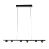 Steinhauer Marcadore LED balkpendel met draaibare spotkoppen, modern, 6-lichts, 120 cm