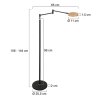 Steinhauer Soleil verstelbare LED leesvloerlamp 144 cm in modern design