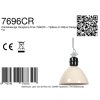 Steinhauer Frisk industriële hanglamp pendellamp E27 rond verstelbaar 50 cm