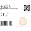 Steinhauer Sable hanglamp voor eetkamer en woonkamer met plooikap rond modern E27 25 cm