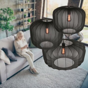 Steinhauer Sable vloerlamp 150 cm modern rond voor sfeervolle verlichting