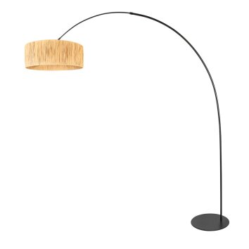Steinhauer Curve booglamp voor woonkamer, moderne design staande lamp met franjes