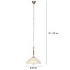 Steinhauer Anthea ronde verstelbare hanglamp E27 lengte 45 cm klassieke eetkamerlamp