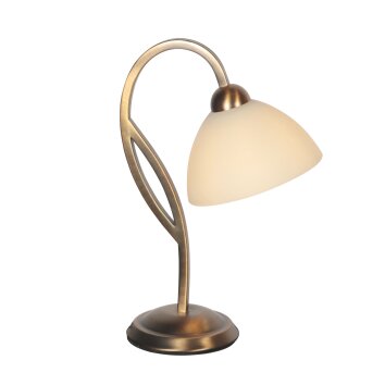 Steinhauer Anthea klassieke tafellamp, verstelbare leeslamp met gebogen arm en E27