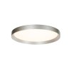 Steinhauer LED plafondlamp Flady, platte ronde bouwvorm, in zilver, 2700 Kelvin warmwit