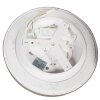 Steinhauer LED plafondlamp Flady, platte ronde bouwvorm, in zilver, 2700 Kelvin warmwit