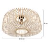 Steinhauer Bloeba koepelvormige opengewerkte hanglamp L 60 cm modern voor eetkamer