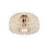 Steinhauer Bloeba plafondlamp plafonnière rond 40 cm E27 open spijlenkap modern