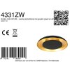 Steinhauer LED moderne ronde plafondlamp Golden Veil, 2700 Kelvin, dimbaar