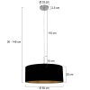 Steinhauer Sparkled Light ronde verstelbare hanglamp voor de eetkamer, lengte 50 cm, klassiek