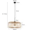 Steinhauer Sparkled Light moderne verstelbare opengewerkte hanglamp voor eetkamer E27 50 cm