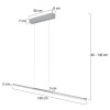 Steinhauer Bande LED lineaire hanglamp voor eettafel 3-lichts modern verstelbaar
