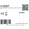Steinhauer Fluxy verstelbare LED hanglamp eettafel, 6-lichts hanglamp, 120 cm, 2700K, 2700 lm, 5 W