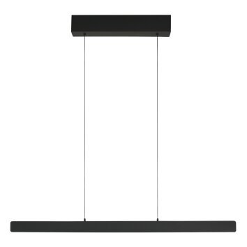 Steinhauer Fluxy moderne LED lineaire hanglamp voor eettafel, 6-lichts, 120 cm