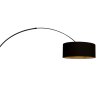Steinhauer Klassieke staande lamp Sparkled Light, ronde kap, dimbaar en verstelbaar