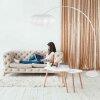 Steinhauer Sparkled Light moderne verstelbare booglamp met E27-fitting, 240 cm hoog