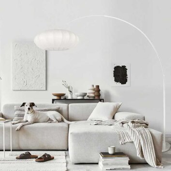 Steinhauer Sparkled Light moderne verstelbare booglamp met E27-fitting, 240 cm hoog