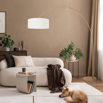 Steinhauer Sparkled Light verstelbare Bogenstehleuchte voor woonkamer en eetkamer
