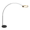 Steinhauer Ringlux staande booglamp LED, moderne verstelbare boogarm, 2-lichts