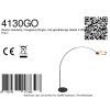 Steinhauer Ringlux staande booglamp LED, moderne verstelbare boogarm, 2-lichts