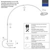 Steinhauer Ringlux staande booglamp LED, moderne verstelbare boogarm, 2-lichts