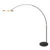 Steinhauer Ringlux staande booglamp LED, moderne verstelbare boogarm, 2-lichts