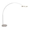 Steinhauer Ringlux LED verstelbare boogvloerlamp met 2 lichtpunten voor woonkamer