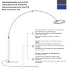 Steinhauer Ringlux LED verstelbare boogvloerlamp met 2 lichtpunten voor woonkamer