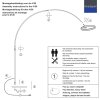 Steinhauer Ringlux LED verstelbare boogvloerlamp met 2 lichtpunten voor woonkamer