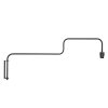 Steinhauer Wandlamp Bloeba met lange gebogen arm, gouden kap, verstelbaar en modern