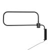 Steinhauer Wandlamp Bloeba met lange gebogen arm, gouden kap, verstelbaar en modern