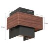 Steinhauer Muro hoekige plafonnière, design plafondlamp met G9-fitting, modern