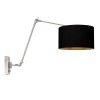 Steinhauer Prestige Chic zwenkarm wandlamp met kap, leeslamp voor bank, E27