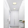 Globo Luno LED platte ronde plafondlamp in modern design Ø 29 cm voor hal en woonkamer