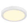Globo Luno LED platte ronde plafondlamp in modern design Ø 29 cm voor hal en woonkamer